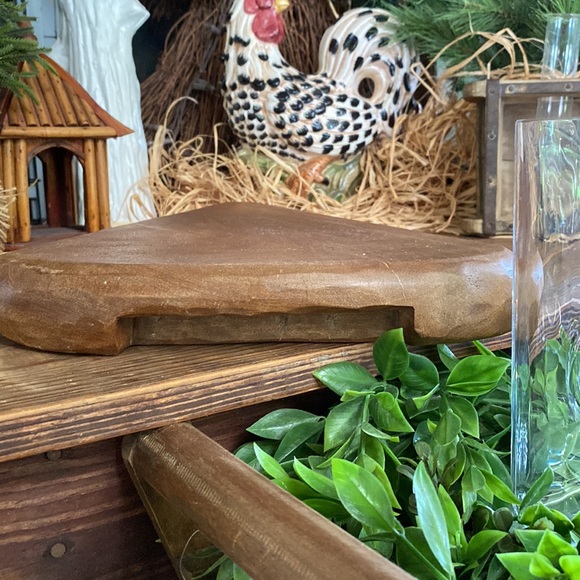 Pottery Barn Large Handmade Glass and Wood Cheese Shaped Cheese Cloche 🧀 🐭🍷 - Picture 12 of 16